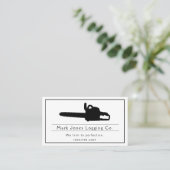 Logboekstructuur Saw Service bijsnijden Visitekaartje (Staand voorkant)