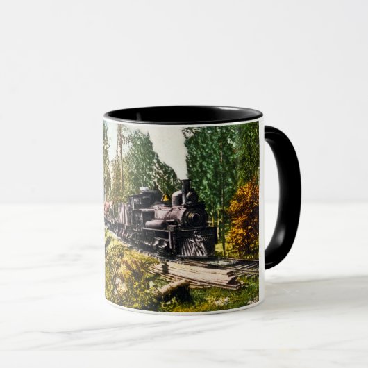 Logboektrein in Iron Mountain, Michigan Mok (Voorkant rechts)