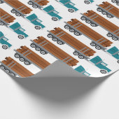 Logboekvrachtwagen Cadeaupapier (Hoek)