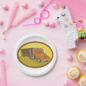 Logboekvrachtwagen Papieren Bordje (Feest)