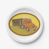 Logboekvrachtwagen Papieren Bordje (Voorkant)