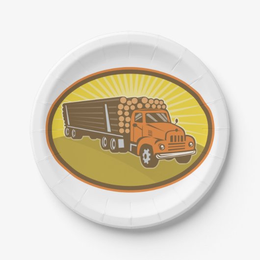 Logboekvrachtwagen Papieren Bordje (Voorkant)