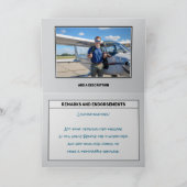 Logbook Solo Flight Congratulations Kaart (Binnen)