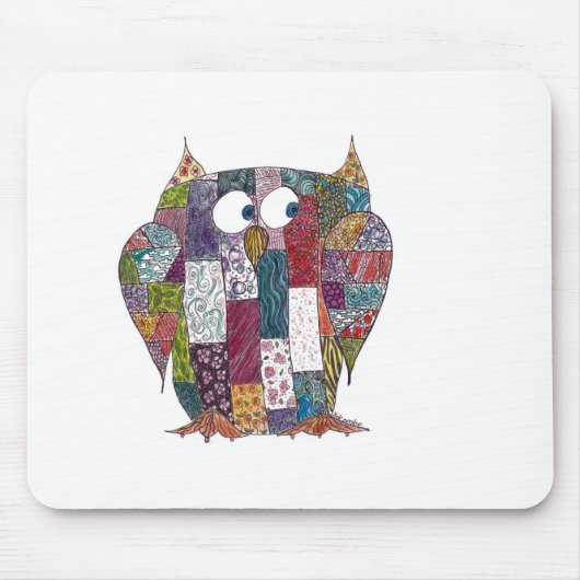 LogCabin Owl Muismat (Voorkant)