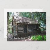 Logcabine Briefkaart (Voorkant / Achterkant)