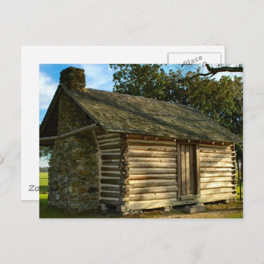 Logcabine Briefkaart (Voorkant / Achterkant)