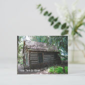 Logcabine Briefkaart (Staand voorkant)