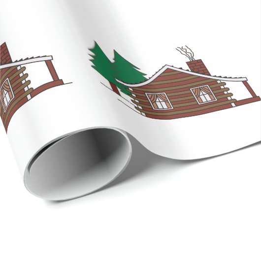 Logcabine Cadeaupapier (Rol Hoek)