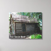 Logcabine Canvas Afdruk (Voorkant)