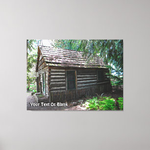 Logcabine Canvas Afdruk
