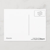 Logcabine en bomen briefkaart (Achterkant)
