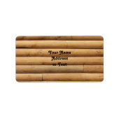 Logcabine Etiket (Voorkant)