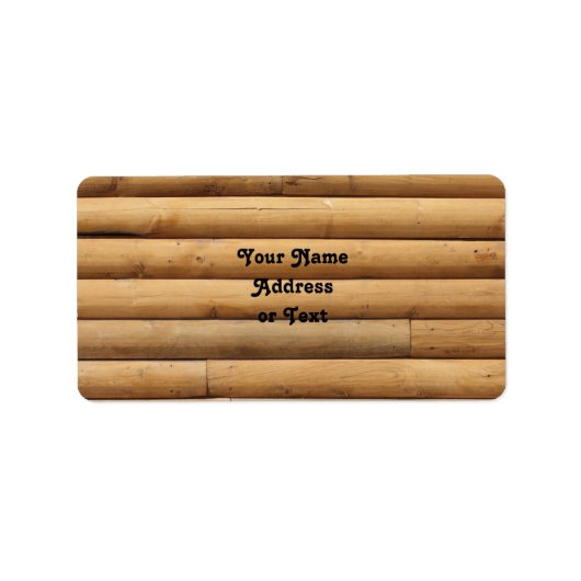 Logcabine Etiket (Voorkant)