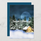 Logcabine Feestdagenkaart (Voorkant / Achterkant)