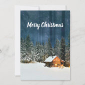 Logcabine Feestdagenkaart (Voorkant)