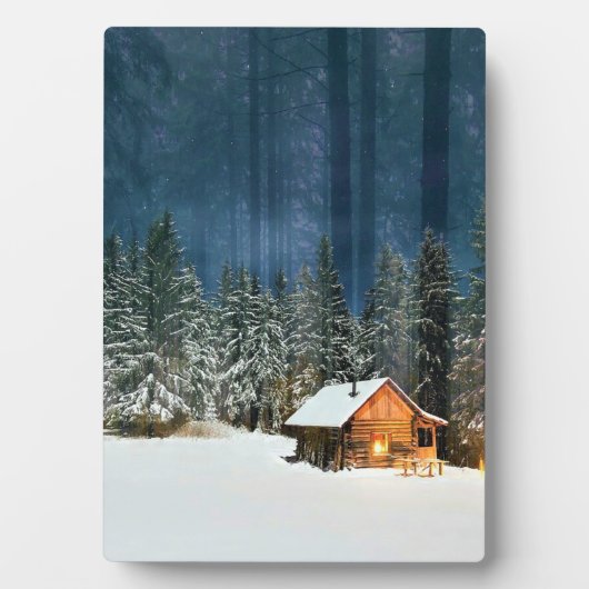 Logcabine Fotoplaat (voorkant)