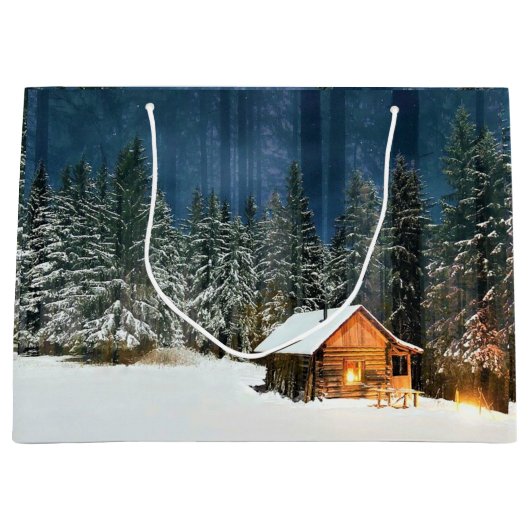 Logcabine Groot Cadeauzakje (Voorkant)