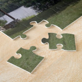 Logcabine in de wijnstokken legpuzzel (Zijkant)