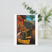 Logcabine in Wallis, Zwitserland Briefkaart (Staand voorkant)