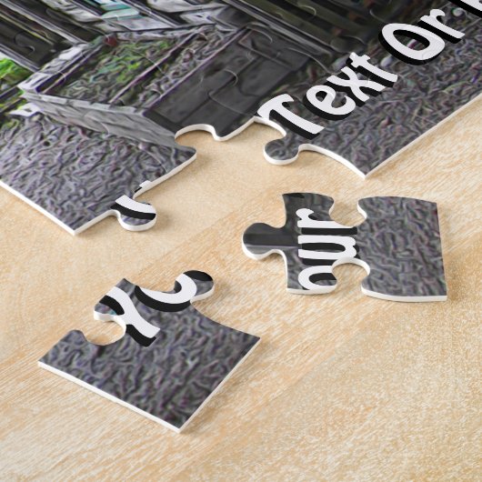 Logcabine Legpuzzel (Zijkant)