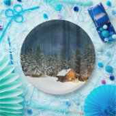 Logcabine Papieren Bordje (Feest)