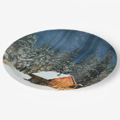 Logcabine Papieren Bordje (Gekanteld)