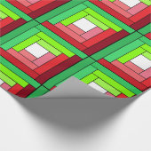 Logcabine Quilt Designed Wrapping Paper Cadeaupapier (Hoek)