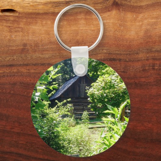 logcabine sleutelhanger (Voorkant)