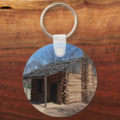 Logcabine Sleutelhanger (Voorkant)