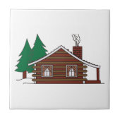 Logcabine Tegeltje (Voorkant)