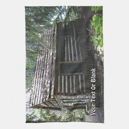 Logcabine Theedoek (Verticaal)