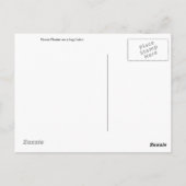 Logcabine van bloem van aanloopplanter briefkaart (Achterkant)