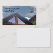 logcabine visitekaartje (Voorkant / Achterkant)