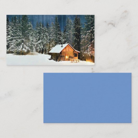 Logcabine Visitekaartje (Voorkant / Achterkant)