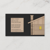 Logcabine Visitekaartje (Achterkant)