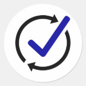 LogCheck Circular Sticker (Voorkant)