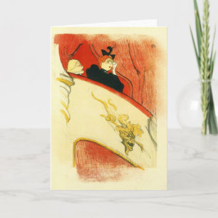 Loge met gouden mas door Toulouse-Lautrec Kaart
