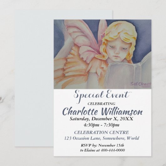 LOGEEFEESTJE UITNODIGING (Voorkant / Achterkant)