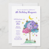 Logeerfeest Verjaardagsfeest Slumberparty Kaart (Voorkant)