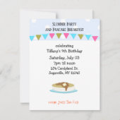 Logeerpartij en pannenkoekenontbijt kaart (Voorkant)