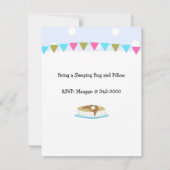 Logeerpartij en pannenkoekenontbijt kaart (Achterkant)