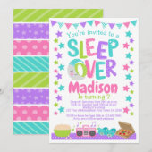 logeerpartijtje kaart (Voorkant / Achterkant)