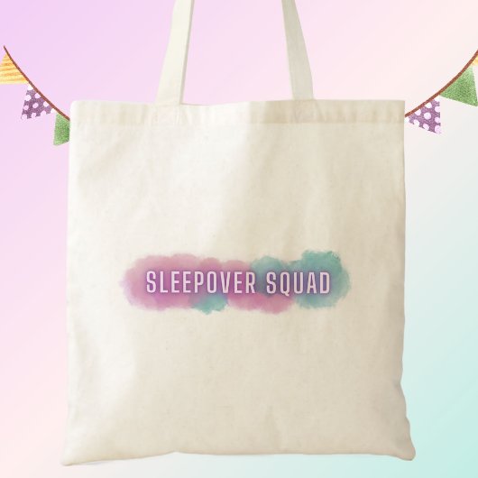 logeerploeg |  pastel partij gunst tote bag