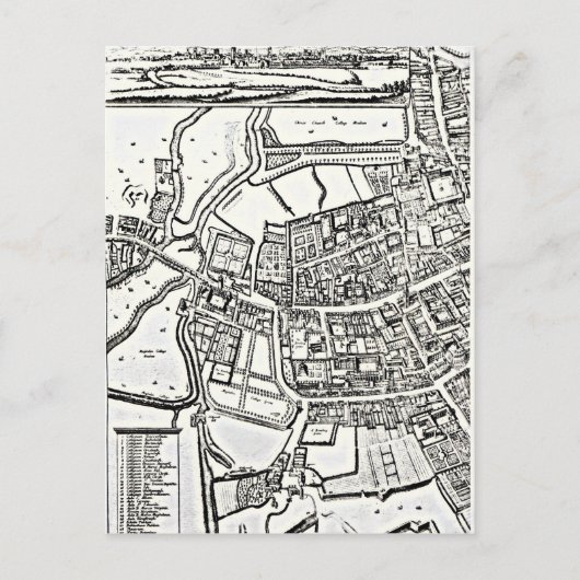 Loggan's kaart van Oxford, oostelijk blad (Voorkant)