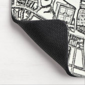 Loggan's kaart van Oxford, oostelijk blad Muismat (Hoek)