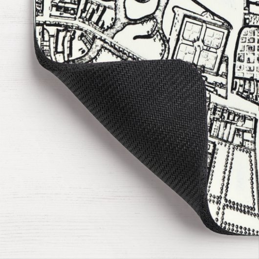 Loggan's kaart van Oxford, oostelijk blad Muismat (Hoek)