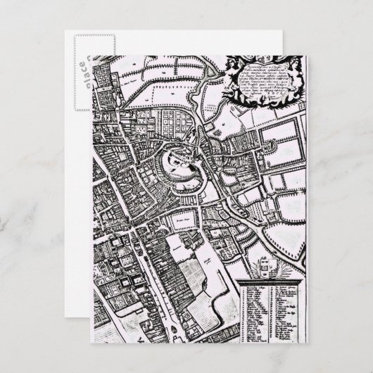 Loggan's kaart van Oxford, Western blad (Voorkant / Achterkant)