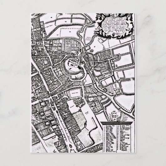 Loggan's kaart van Oxford, Western blad (Voorkant)