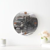 Loggen Truck in de regen Grote Klok (Huis)