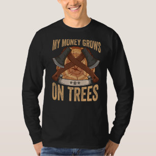 Logger My Money groeit op Trebes Papa Lumberjack T-shirt